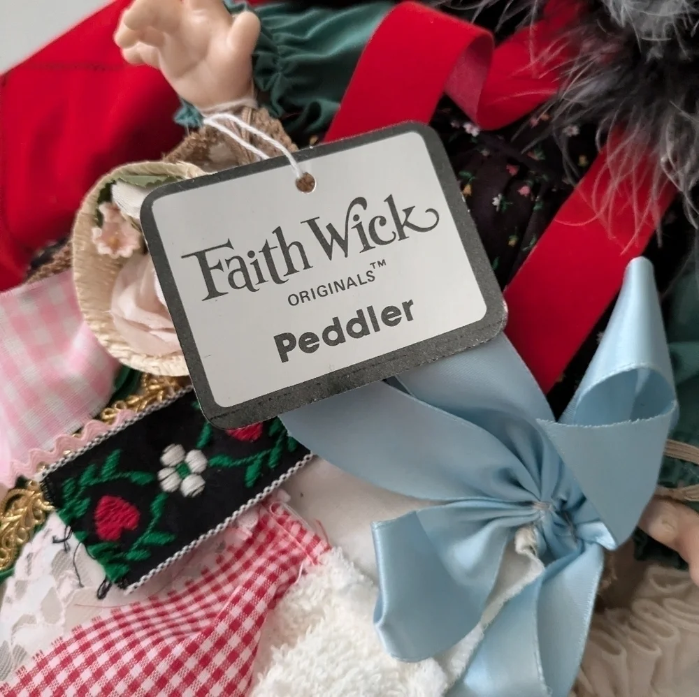Faith Wick Effanbee The Peddler Doll. Cute Christmas decor.